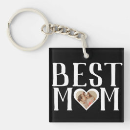 Beste Mama je | Niedlich 1 Foto glückliche Mütter  Schlüsselanhänger