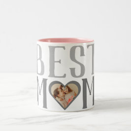 Beste Mama je | Niedlich 1 Foto glückliche Mütter  Zweifarbige Tasse