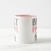 Beste Mama je | Niedlich 1 Foto glückliche Mütter Zweifarbige Tasse (Mittel)