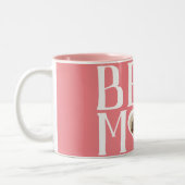 Beste Mama je | Niedlich 1 Foto glückliche Mütter  Zweifarbige Tasse (Links)