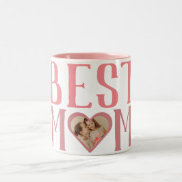 Beste Mama je | Niedlich 1 Foto glückliche Mütter  Zweifarbige Tasse