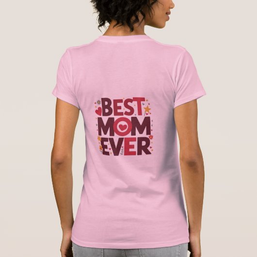 Beste Mama je Niedlich Hörmutter T-Shirt (Rückseite)