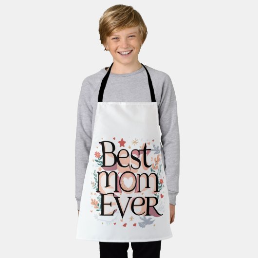 Beste Mama je Niedlich Moderne Mutter Schürze (Getragen)