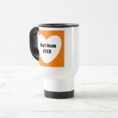 Beste Mama je Niedlich Orange Reisebecher (Vorderseite Links)