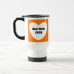 Beste Mama je Niedlich Orange Reisebecher