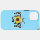 Beste Mama je Niedlich Sonnenblume Blau Case-Mate iPhone Hülle (Rückseite (Horizontal))