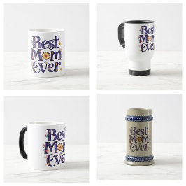Beste Mama je Niedliche Blume Muttertag Kaffeetasse