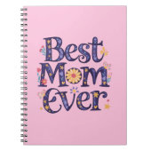 Beste Mama je Niedliche Blume Muttertag Notizblock (Vorderseite)