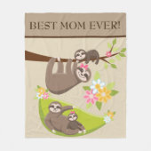Beste Mama je niedliche Schlammdecke Fleecedecke (Vorderseite)