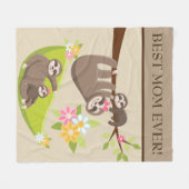 Beste Mama je niedliche Schlammdecke Fleecedecke (Vorderseite (Horizontal))