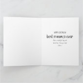 Beste Mama je Niedliche Typografie 3 Foto Karte (Innenseite)