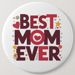 Beste Mama je Niedlicher Muttertag im Herzen Button