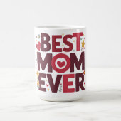 Beste Mama je Niedlicher Muttertag im Herzen Kaffeetasse (Mittel)