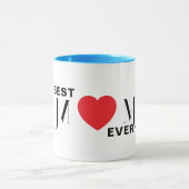 Beste MAMA je | Niedlicher Muttertagsgeschenk Tasse (Zentrum)