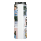 Beste Mama je Niedlicher Script-FotoCollage Thermosbecher (Rückseite)