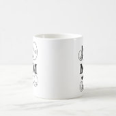 Beste Mama je Niedlicher Typografie Script Mütter Kaffeetasse (Mittel)