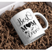 Beste Mama je Niedlicher Typografie Script Mütter  Kaffeetasse