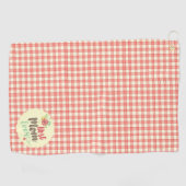 "Beste Mama je" Optionen im Red Gingham Handtuch S (Horizontal)