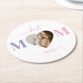 Beste Mama je Paper Untersetzer - Benutzerdefinier (Angewinkelt)