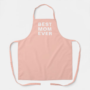 Beste Mama je Pastel Peach Typografie Küche Schürze