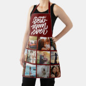Beste Mama je Personalisiert 12 Collage Red Schürze (InSitu)