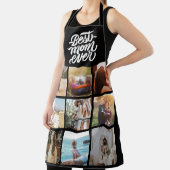 Beste Mama je Personalisiert 12 FotoCollage Black Schürze (InSitu)