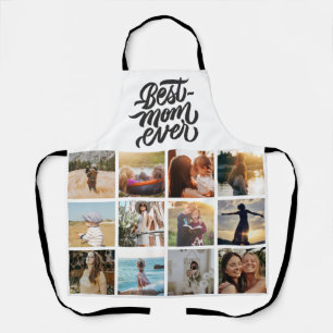 Beste Mama je Personalisiert 12 FotoCollage Schürze