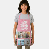 Beste Mama je Personalisiert 12 Fotomaterial Rosa Schürze (Insitu)