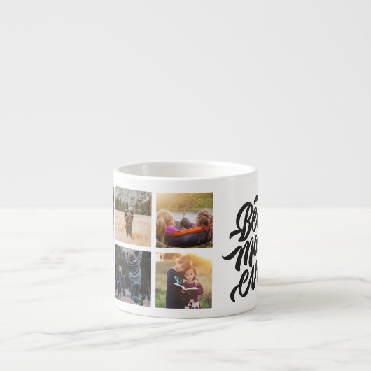 Beste Mama je Personalisiert 6 FotoCollage Espressotasse (Vorderseite)