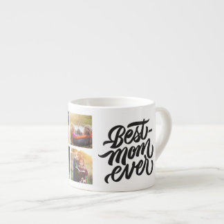 Beste Mama je Personalisiert 6 FotoCollage Espressotasse
