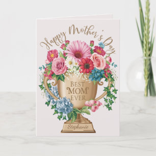 Beste Mama je Personalisiert Dankeskarte