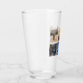 Beste Mama je Personalisiert Foto Collage Navy Blu Glas (Rechts)