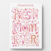 Beste Mama je Personalisiert Fotoplatte (Vorderseite)