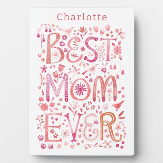 Beste Mama je Personalisiert Fotoplatte (Vorderseite)