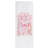 Beste Mama je Personalisiert Geschenktüte Für Weinflaschen (Rückseite)