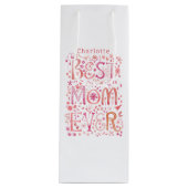 Beste Mama je Personalisiert Geschenktüte Für Weinflaschen (Vorderseite)