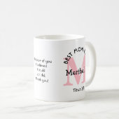BESTE MAMA JE Personalisiert Kaffeetasse (VorderseiteRechts)