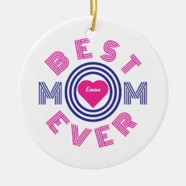 Beste Mama je Personalisiert Keramik Ornament