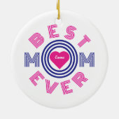 Beste Mama je Personalisiert Keramik Ornament (Hinten)