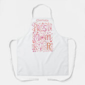 Beste Mama je Personalisiert Wasserfarbe Schürze (Vorderseite)