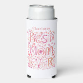 Beste Mama je Personalisiert Wasserfarbe Selters Dosenkühler (Seltzer Vorderseite)