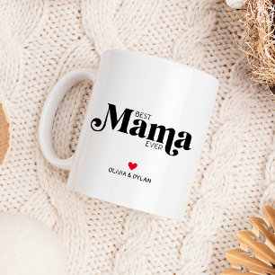 Beste Mama je Personalisiert Zweifarbige Tasse