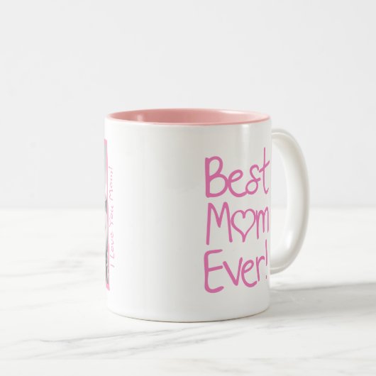 Beste Mama je! Personalisiert Zweifarbige Tasse (VorderseiteRechts)