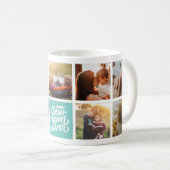 Beste Mama je Personalisierte Fotocollage Aquamari Kaffeetasse (VorderseiteRechts)