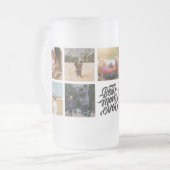 Beste Mama je Personalisierte FotoCollage Mattglas Bierglas (Vorderseite Links)