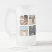 Beste Mama je Personalisierte FotoCollage Mattglas Bierglas (Links)