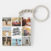Beste Mama je Personalisierte FotoCollage Schlüsselanhänger (Rückseite)