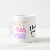 Beste Mama je personalisierter Mug Kaffeetasse (Vorderseite Links)