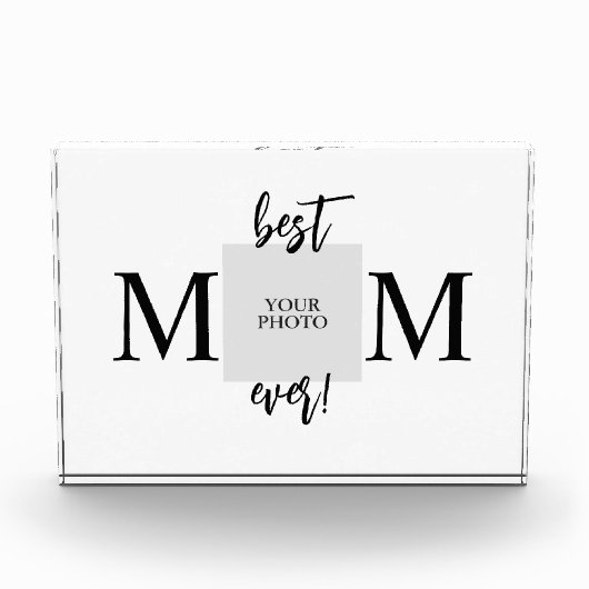 Beste Mama je Personalisierter Muttertag Fotoblock (Vorderseite)