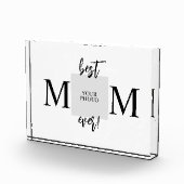 Beste Mama je Personalisierter Muttertag Fotoblock (Rechts)